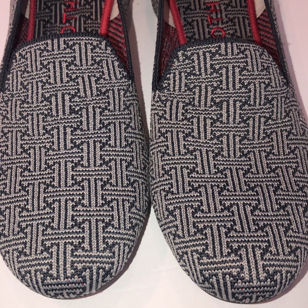 Rothy’s Charcoal Gray Retired Grid Pattern Loafer… - image 7